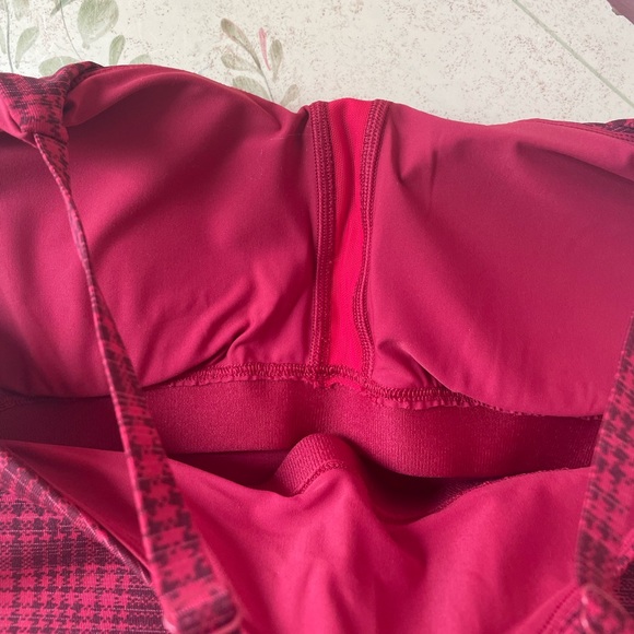 NWT outdoor voices pomegranate plaid  tank top - Picture 6 of 9